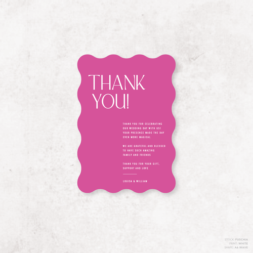 Me And You: Wedding Thank You Card
