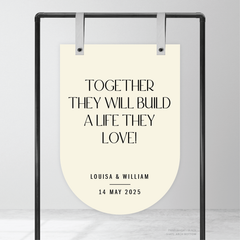 Me And You: Wedding Welcome Sign