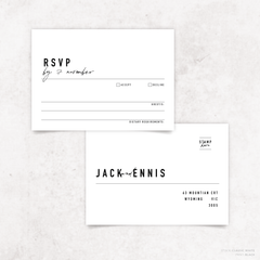 Never Let You Go: Wedding RSVP Card