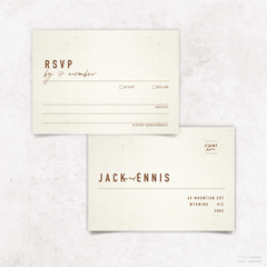 Never Let You Go: Wedding RSVP Card