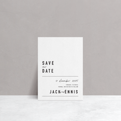 Never Let You Go: Wedding Save The Date