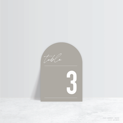 Never Let You Go: Wedding Table Number