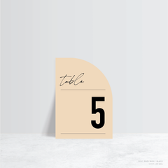 Never Let You Go: Wedding Table Number