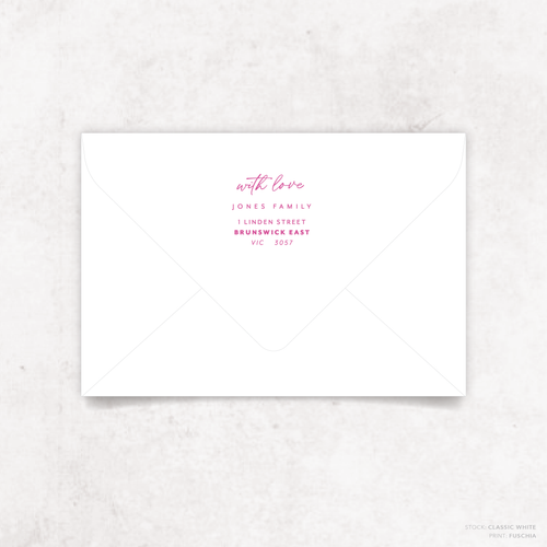 Olivia: Envelope Print Back