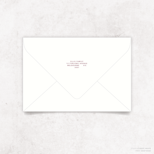 Oscar: Envelope Print Back