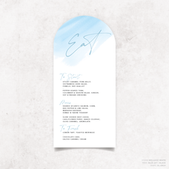 Oscar: Baptism Menu Card