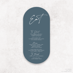 Oscar: Baptism Menu Card