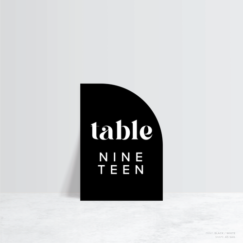 Roses: Wedding Table Number