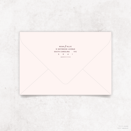 Seabrook: Envelope Print Back