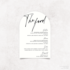 Seabrook: Wedding Menu