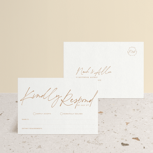 Seabrook: Wedding RSVP Card