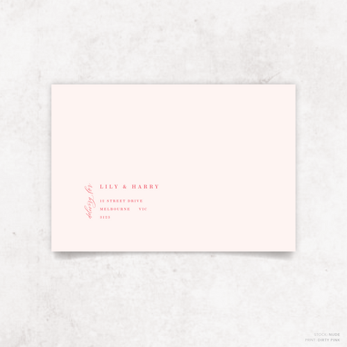 Serena: Envelope Print Front