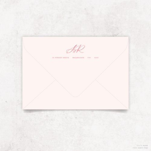 Serena: Envelope Print Back