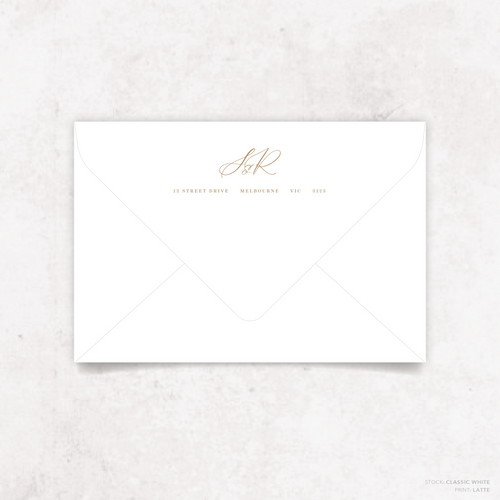 Serena: Envelope Print Back