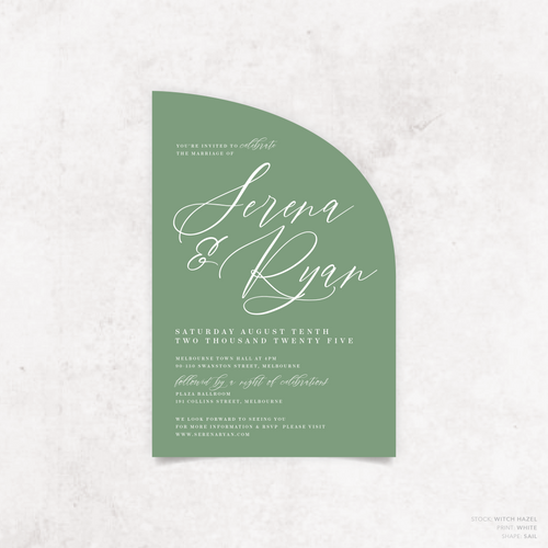 Serena: Wedding Invitation