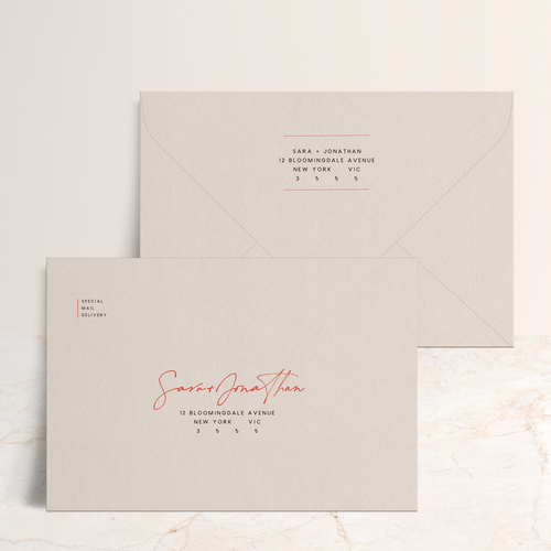 Serendipity: Envelope Print Front & Back