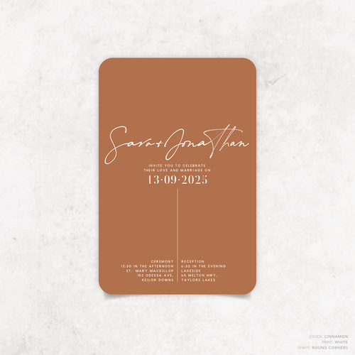 Serendipity: Wedding Invitation