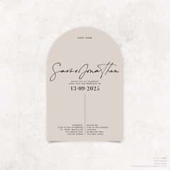 Serendipity: Wedding Invitation