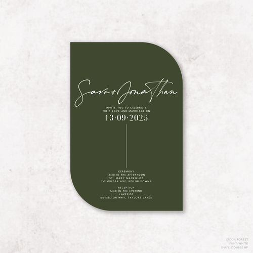 Serendipity: Wedding Invitation