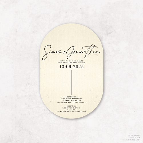 Serendipity: Wedding Invitation