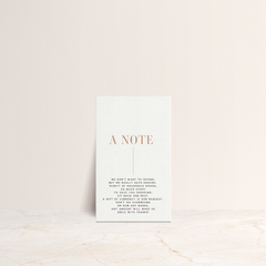 Serendipity: Wedding Note Card