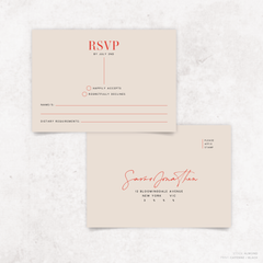 Serendipity: Wedding RSVP Card