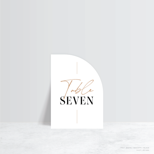 Serendipity: Wedding Table Number
