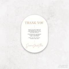 Serendipity: Wedding Thank You Card