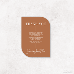 Serendipity: Wedding Thank You Card