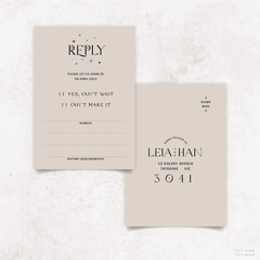 Starry: Wedding RSVP Card