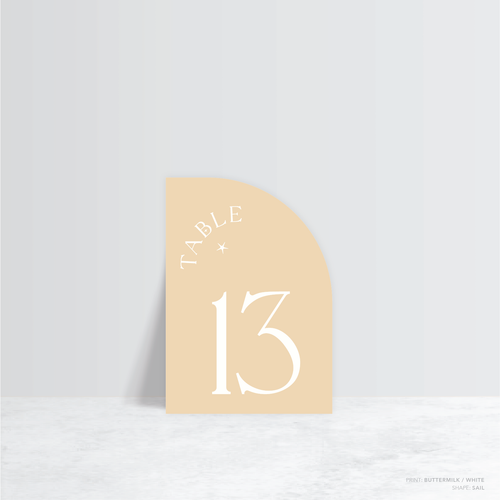 Starry: Wedding Table Number