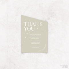 Starry: Wedding Thank You Card