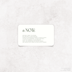 Wolfsbane: Wedding Note Card