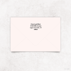 XOXO: Envelope Print Back
