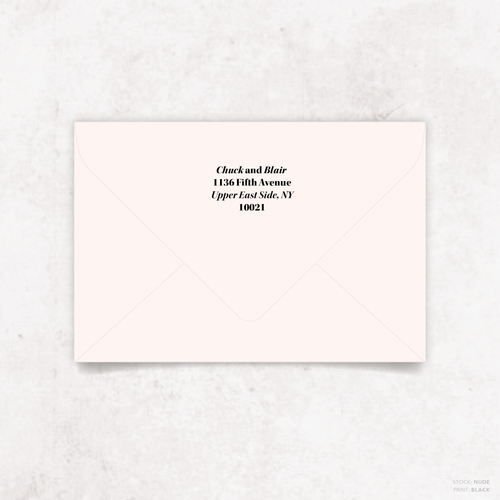 XOXO: Envelope Print Back