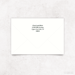 XOXO: Envelope Print Back