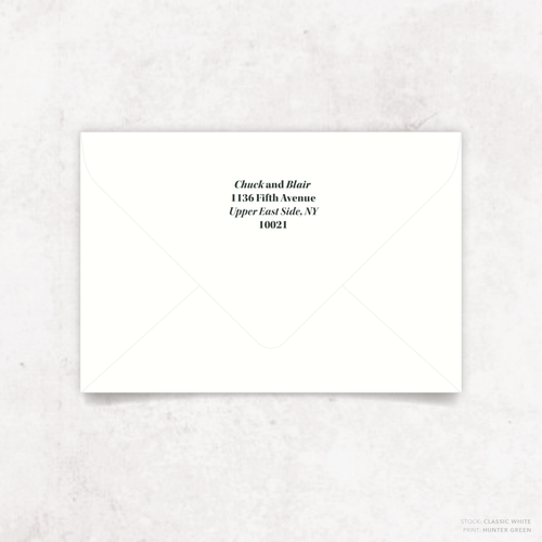 XOXO: Envelope Print Back